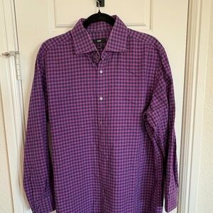 Hugo Boss Sharp Fit Check Shirt - 17.5 (32/33)